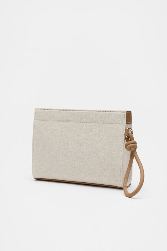 Logo Canvas Pouch  Natural Logo Canvas Pouch  Natural  hi-res