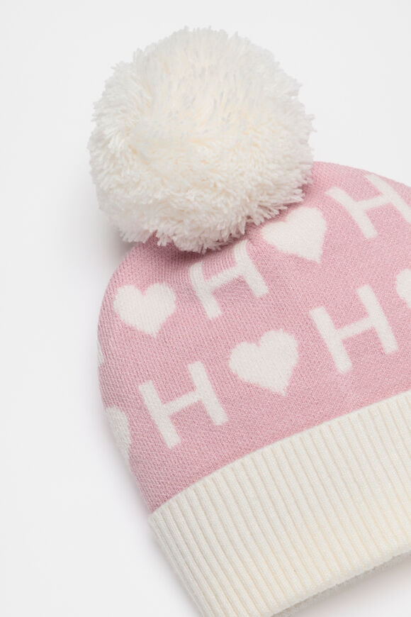 Heart Initial Beanie  H  hi-res
