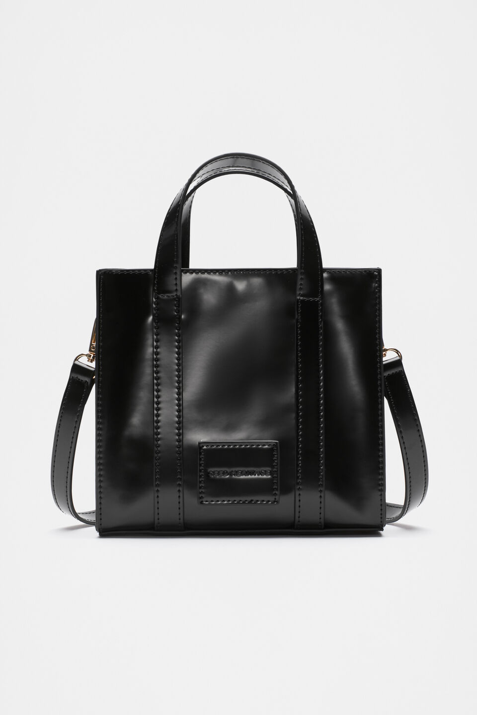 Coated Carry All Mini Tote  Black