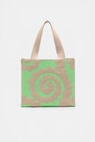 Printed Knit Tote  Retro Swirl  hi-res