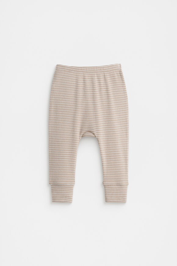 Core Rib Logo Legging  Sand Stripe Core Rib Logo Legging  Sand Stripe  hi-res