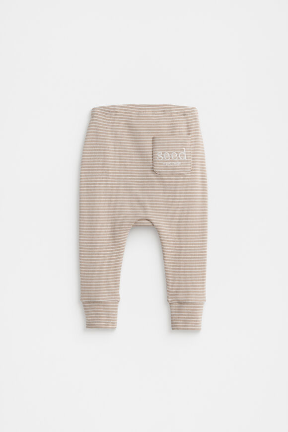 Core Rib Logo Legging  Sand Stripe Core Rib Logo Legging  Sand Stripe  hi-res