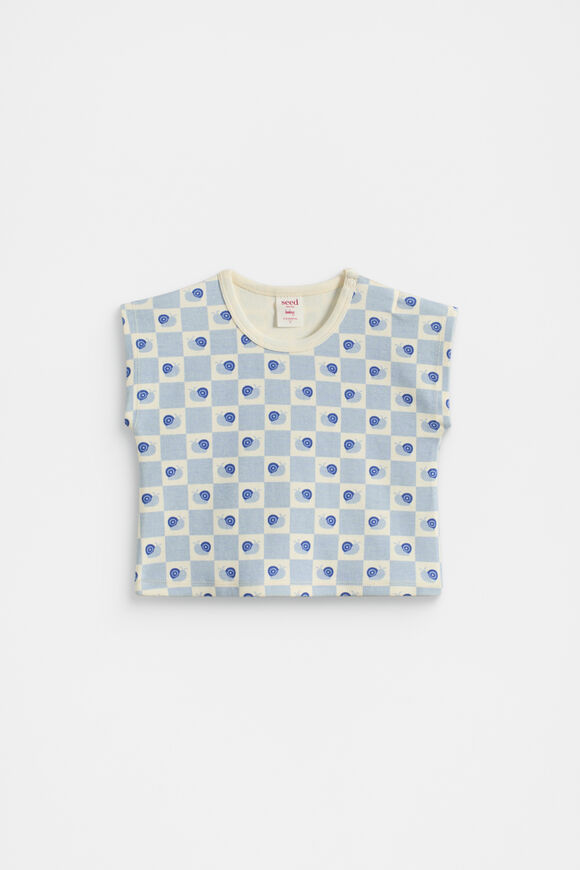 Snail Tee  Baby Blue Snail Tee  Baby Blue  hi-res