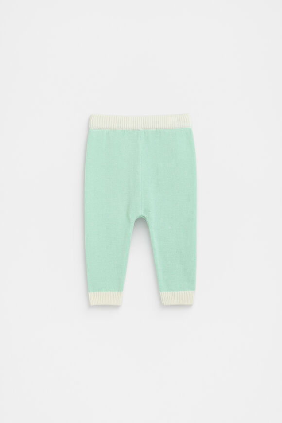 Colourblock Knit Legging  Mint Colourblock Knit Legging  Mint  hi-res