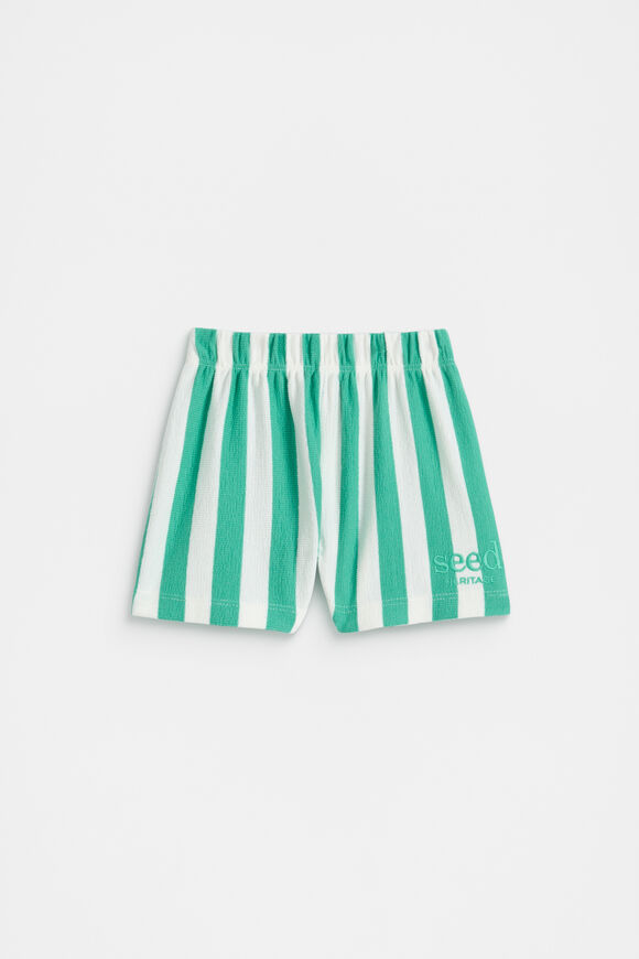 Stripe Logo Short  Jade Green Stripe Logo Short  Jade Green  hi-res