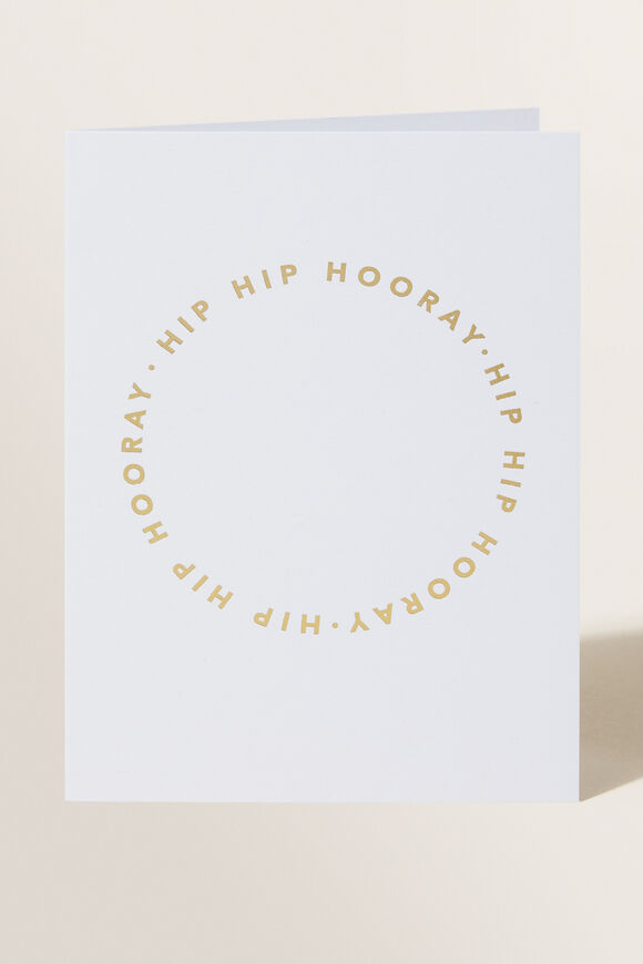 Greeting Card  Hip Hip Hooray Greeting Card  Hip Hip Hooray  hi-res