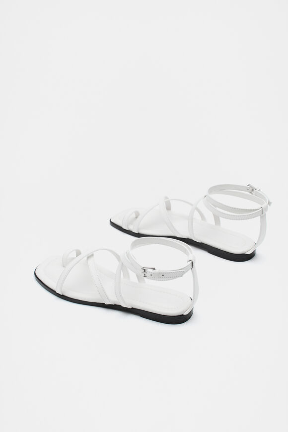 Addison Flat Sandal  White Addison Flat Sandal  White  hi-res