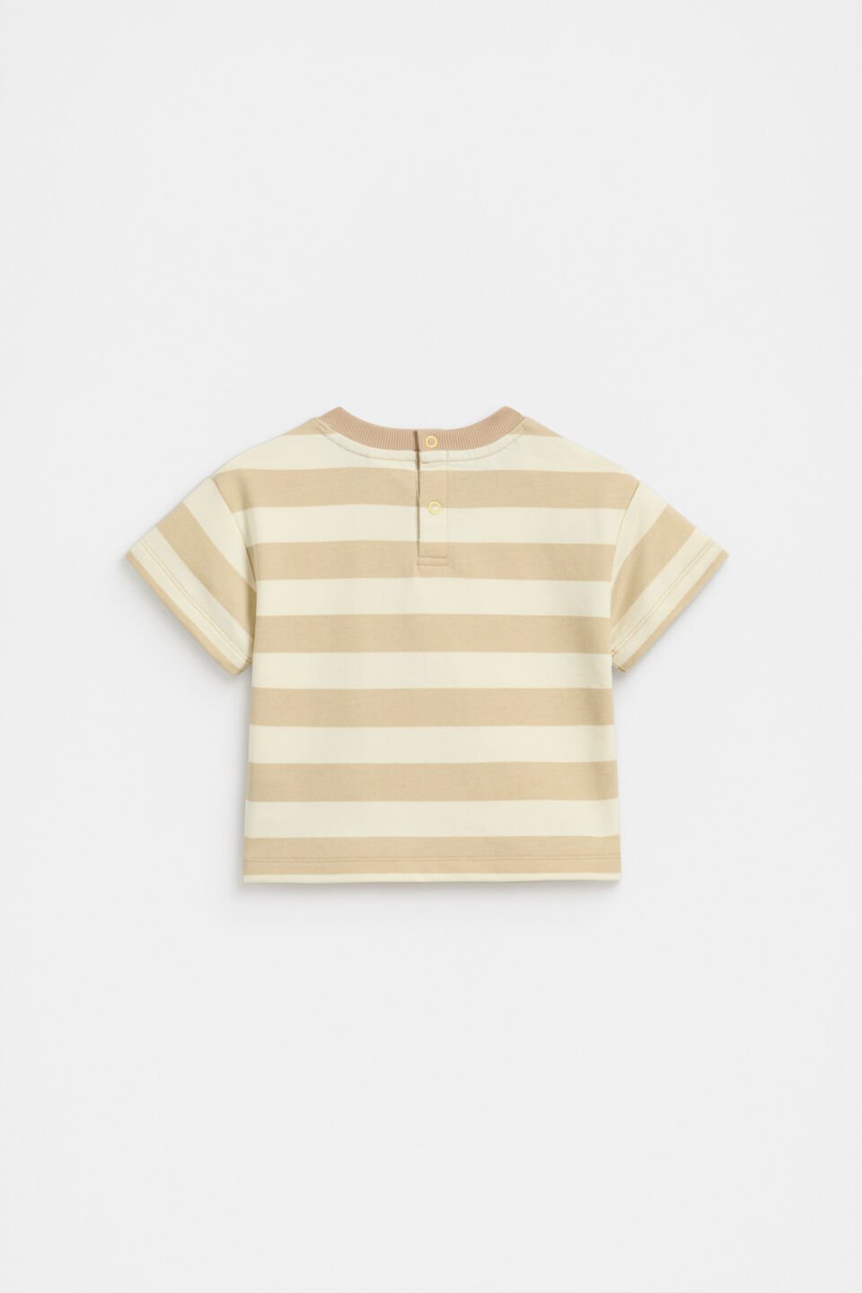 Stripe Boxy Tee  Ecru