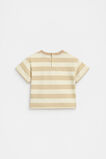 Stripe Boxy Tee  Ecru  hi-res