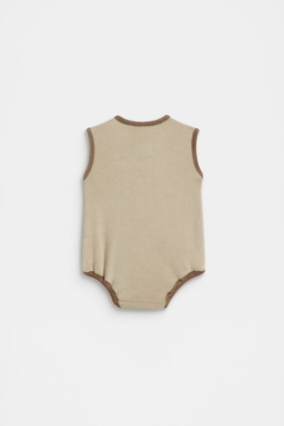 Terry Romper  Neutral Terry Romper  Neutral  hi-res
