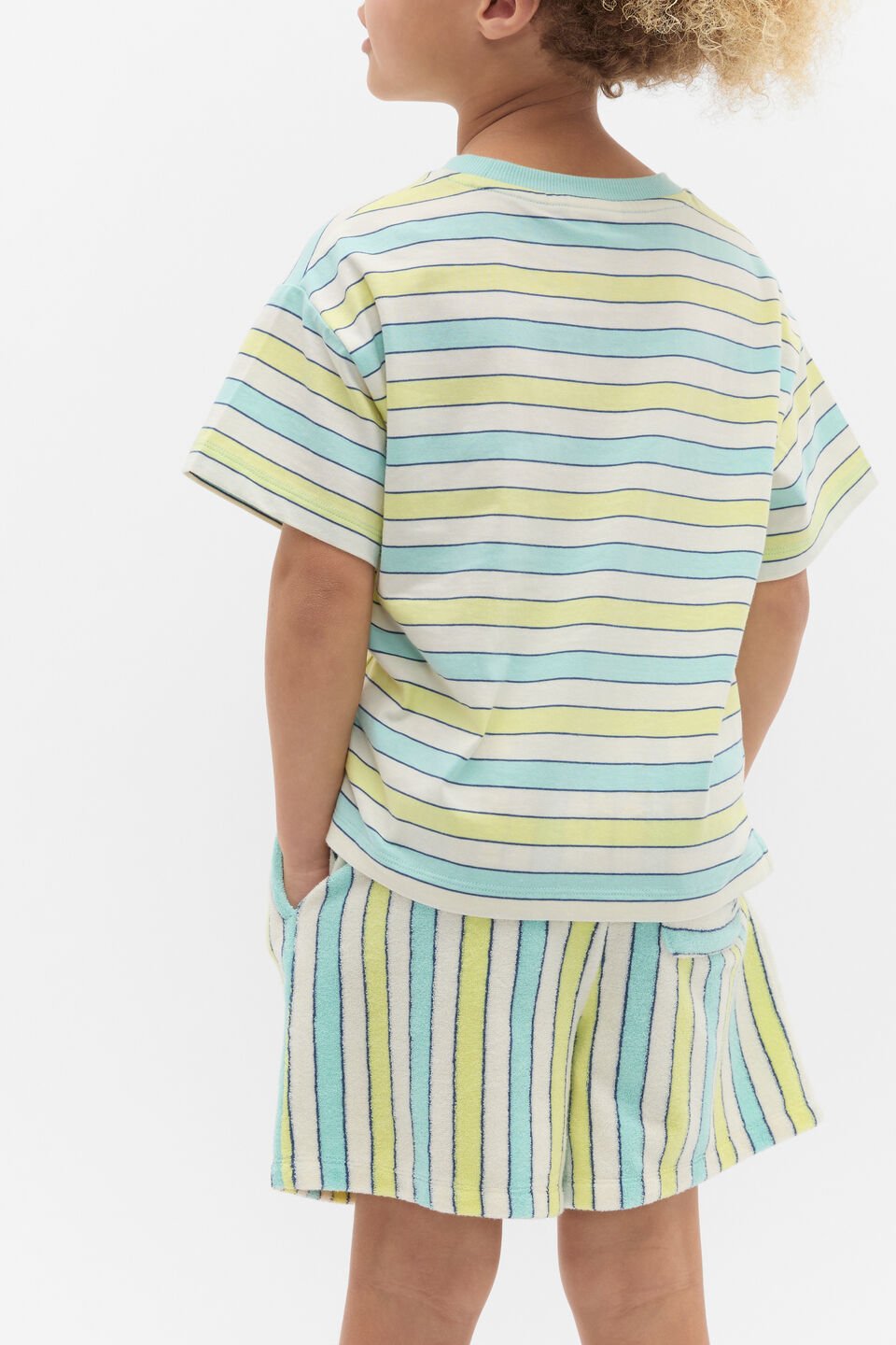 Boxy Stripe Tee  Multi Stripe