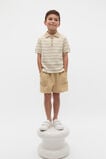 Boucle Knit Polo  Ecru  hi-res