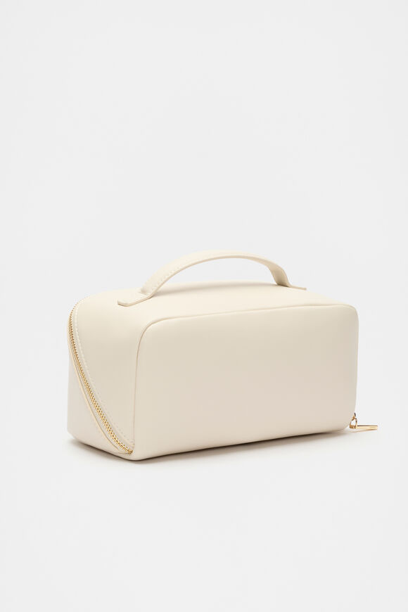 Zip Around Cosmetic Case  Stone Zip Around Cosmetic Case  Stone  hi-res