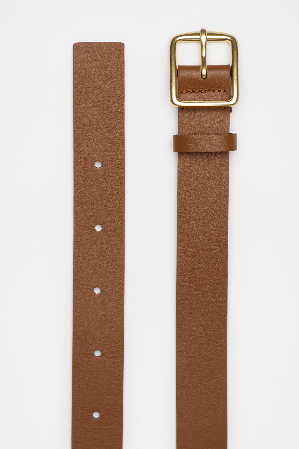 Abby Classic Leather Belt  True Tan