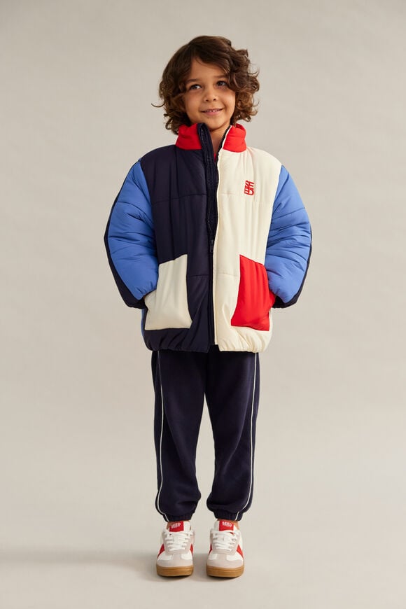 Colourblock Puffer Jacket  Multi Colourblock Puffer Jacket  Multi  hi-res