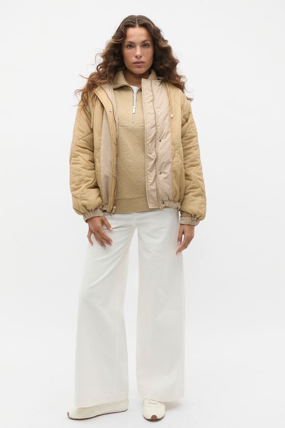 Textured Twist Sweat  Cashew Twist Textured Twist Sweat  Cashew Twist  hi-res