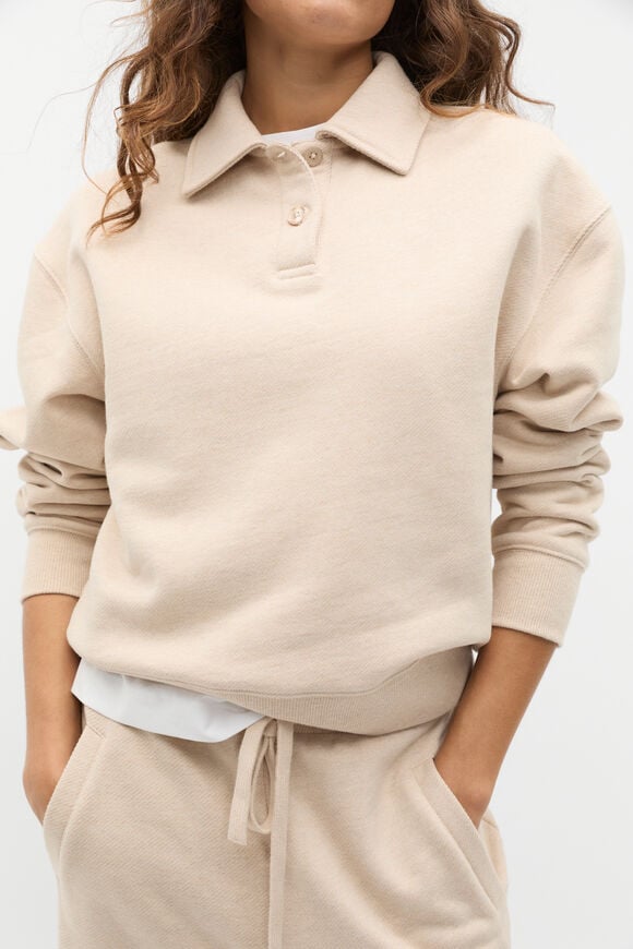 Terry Polo  Latte Marle Terry Polo  Latte Marle  hi-res