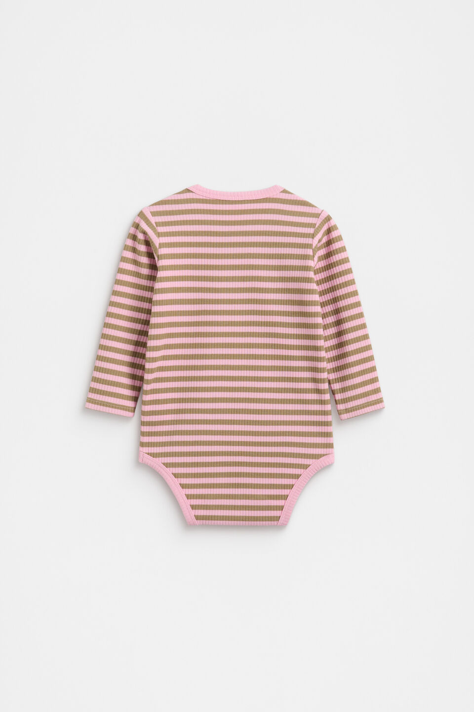 Stripe Logo Bodysuit  Petal Pink