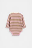Stripe Logo Bodysuit  Petal Pink  hi-res