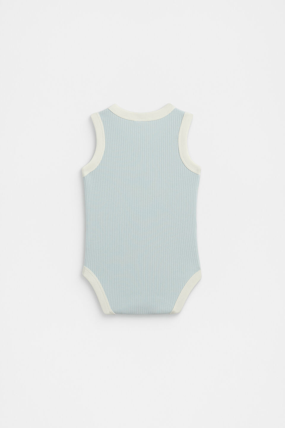 Logo Tank Bodysuit  Soft Blue