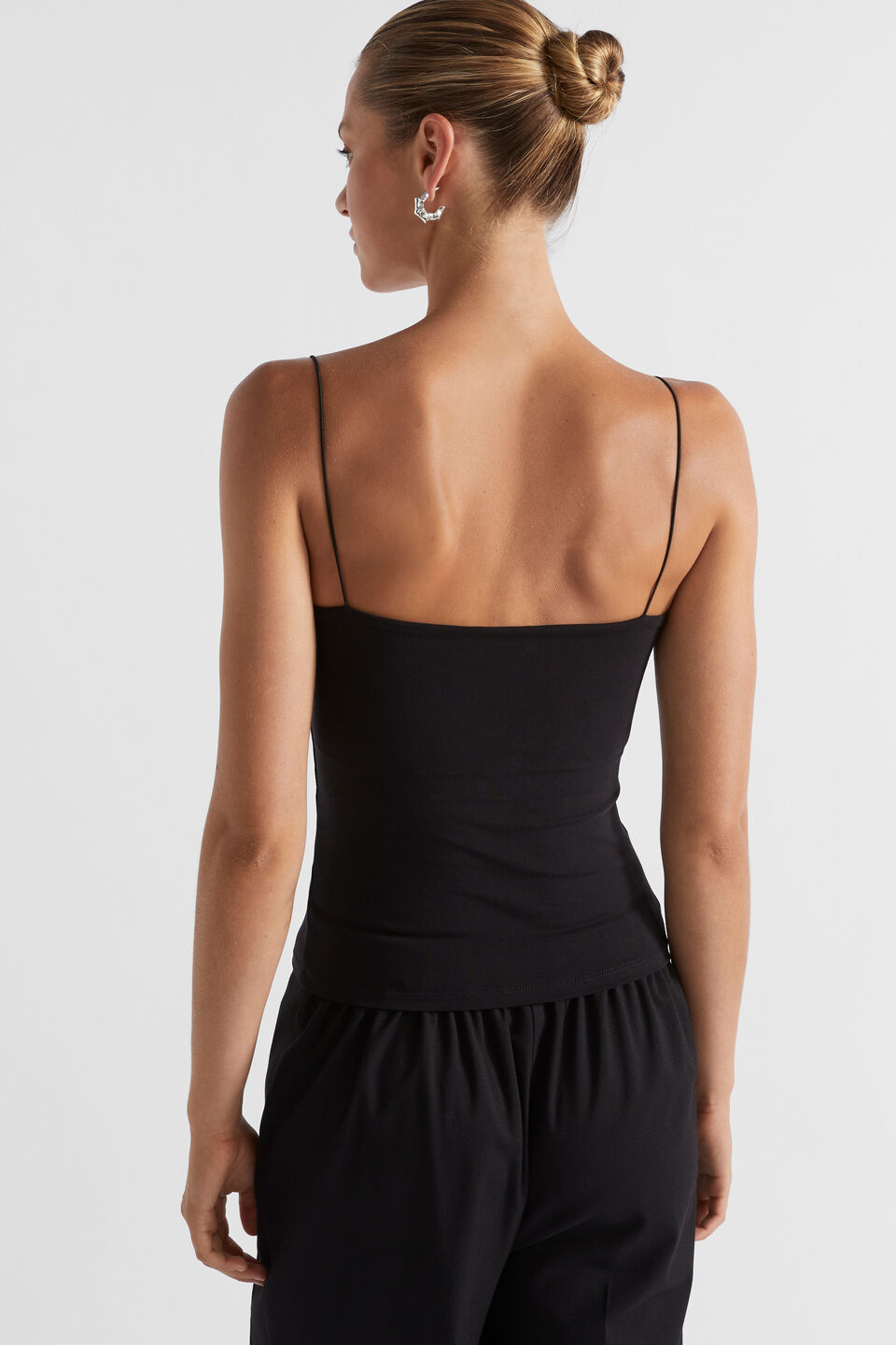 Strappy Essential Tank  Black
