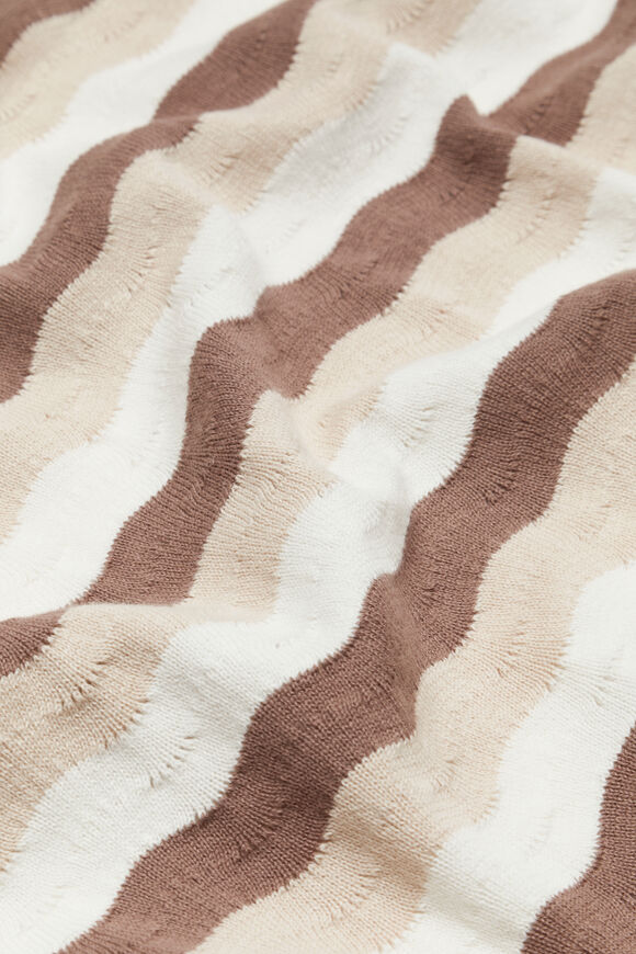 Wavy Knit Blanket  Teddy Wavy Knit Blanket  Teddy  hi-res