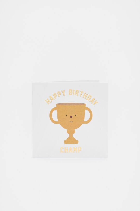 Happy Birthday Champ Card  Multi Happy Birthday Champ Card  Multi  hi-res