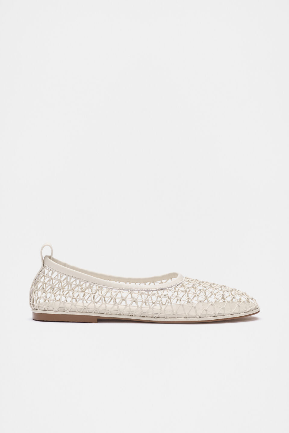 Parker Open Weave Ballet Flat  Tofu