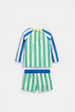 Stripe Logo Swim Set  Cool Green  hi-res