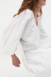 Scoop Neck Blouson Sleeve Top  Whisper White  hi-res