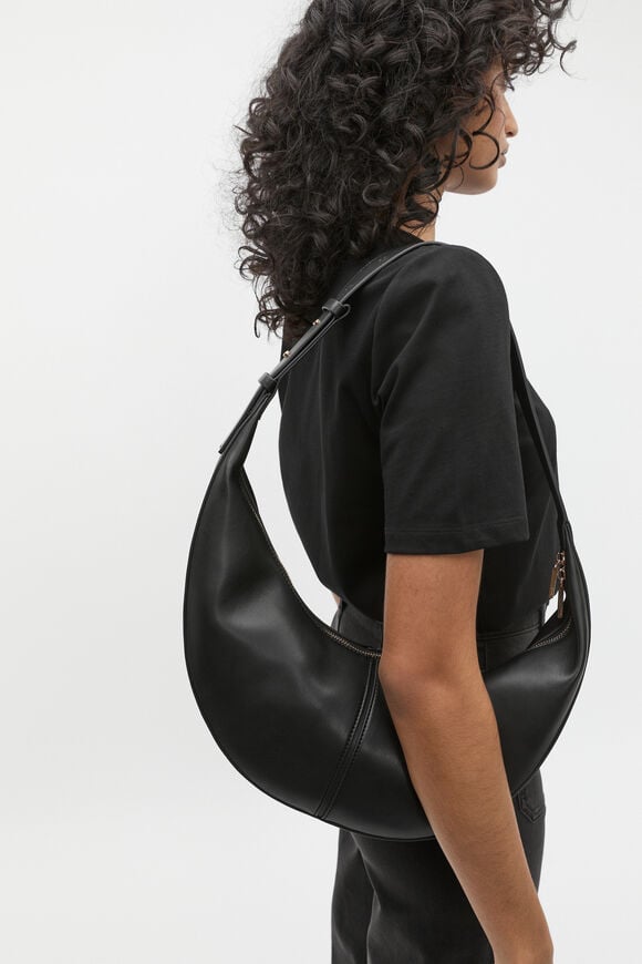 Relaxed Shoulder Bag  Black Relaxed Shoulder Bag  Black  hi-res