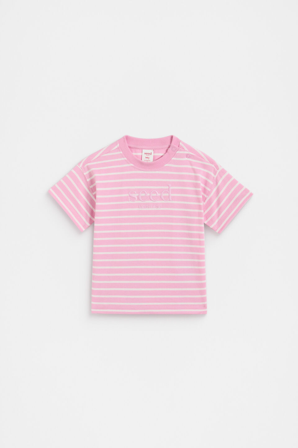 Core Stripe Tee  Candy Pink