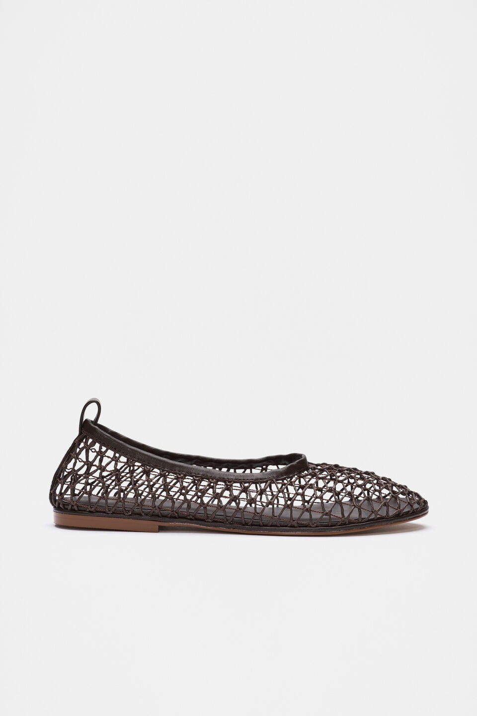 Parker Open Weave Ballet Flat  Chocolate