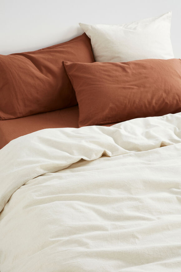 Alba Euro Pillowcase  Flax Cross Dye Alba Euro Pillowcase  Flax Cross Dye  hi-res