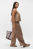 Core Linen Waisted Pant  Nutmeg Core Linen Waisted Pant  Nutmeg  hi-res