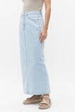 Denim Column Skirt  Glacier Denim  hi-res