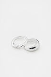 Sculptural Twist Ring Set  Silver  hi-res