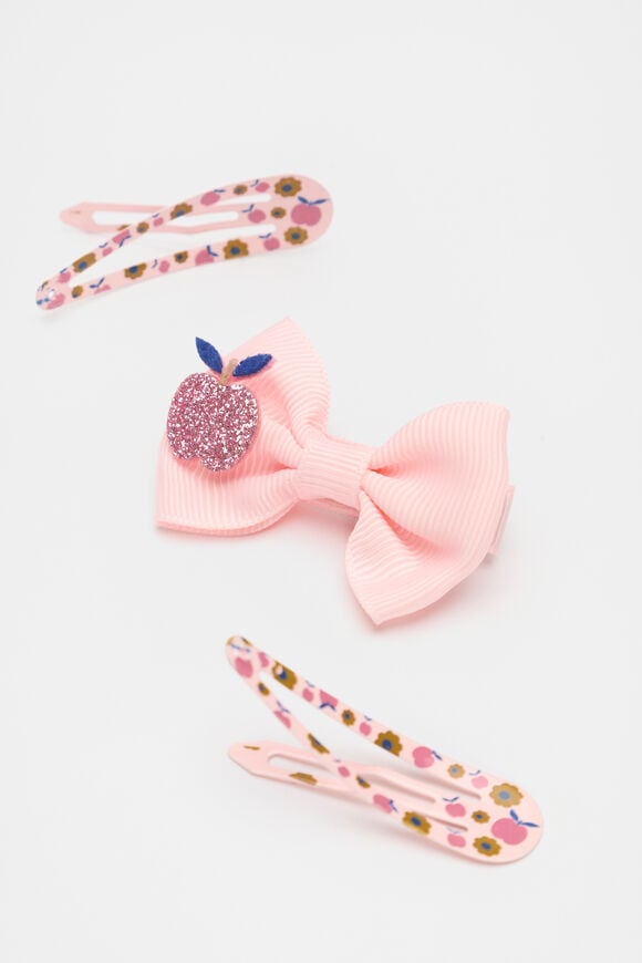 Bow Clip and Flower Snap Pack  Multi  hi-res