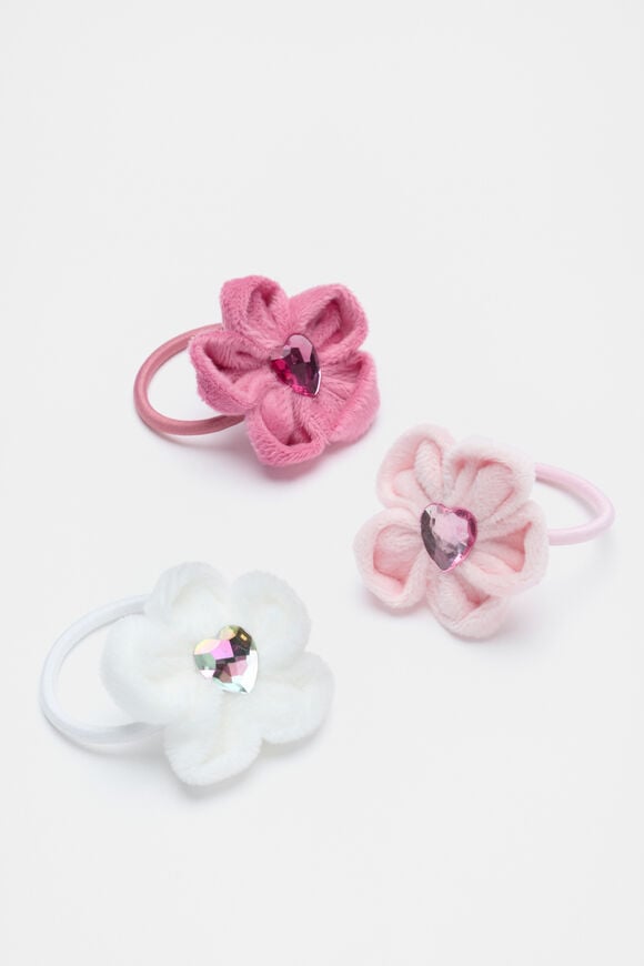 Velvet Flower Elastics  Multi  hi-res