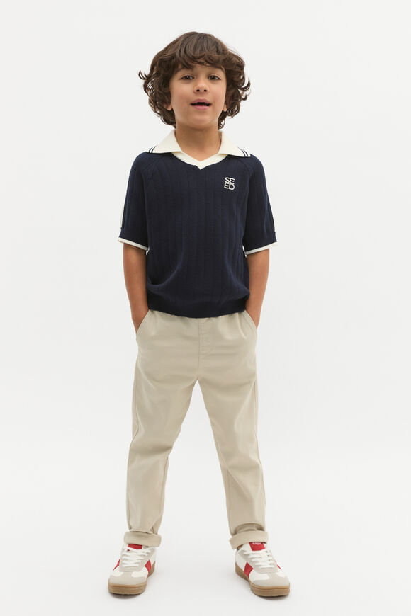 Knit Polo  Midnight Blue Knit Polo  Midnight Blue  hi-res