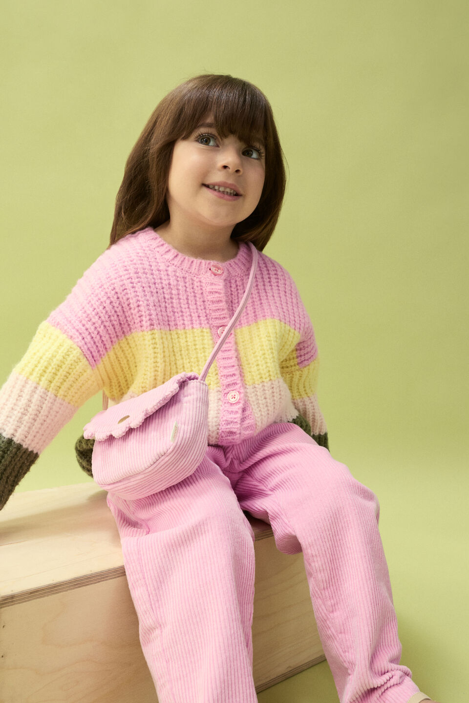 Elasticated Cord Pant  Fairy Floss