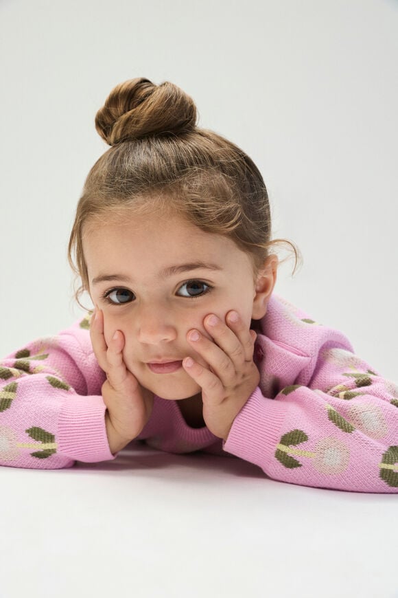 Tulip Knit Sweater  Fairy Floss  hi-res