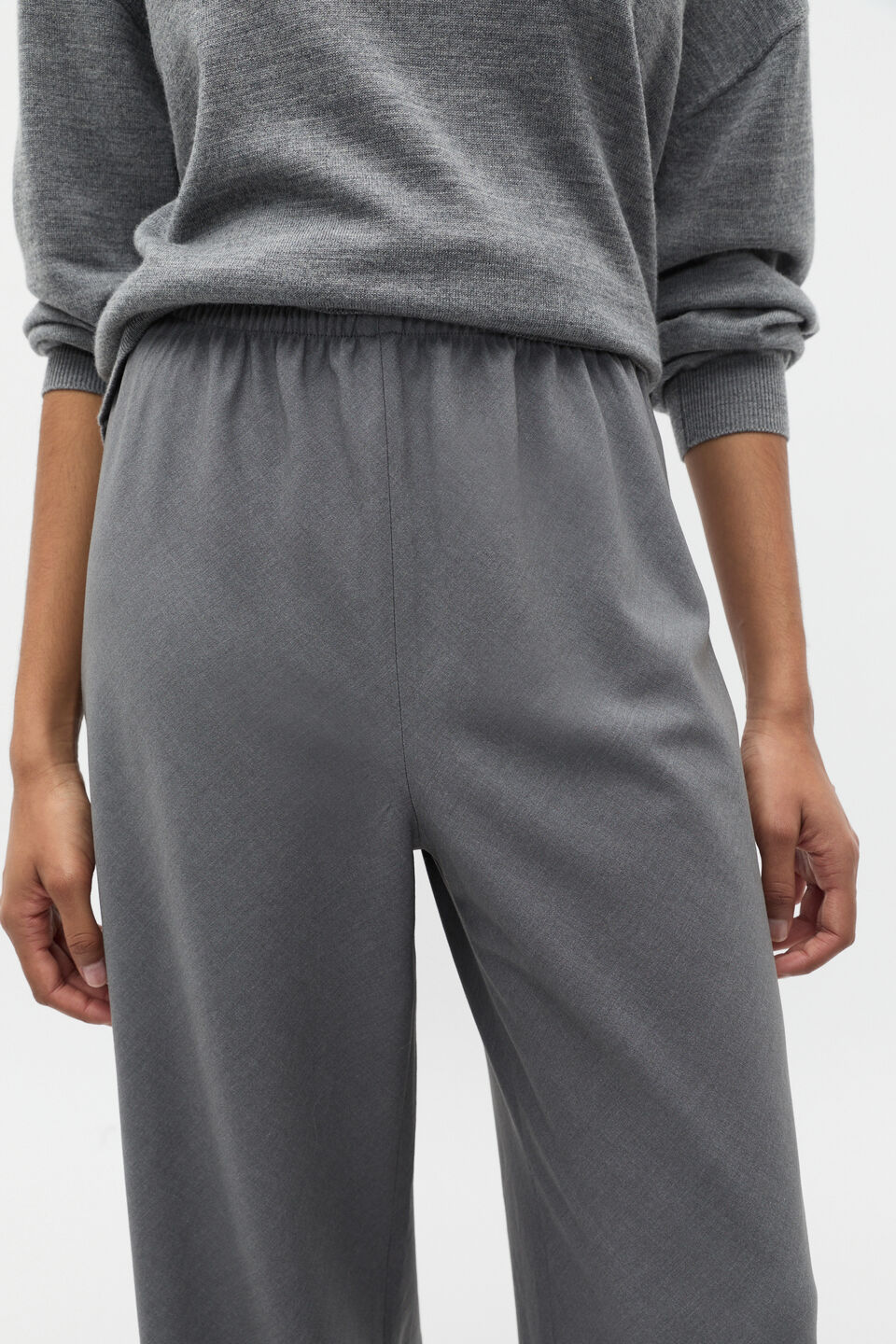 Crossdye Easy Wide Leg Pant  Wolf Crossdye