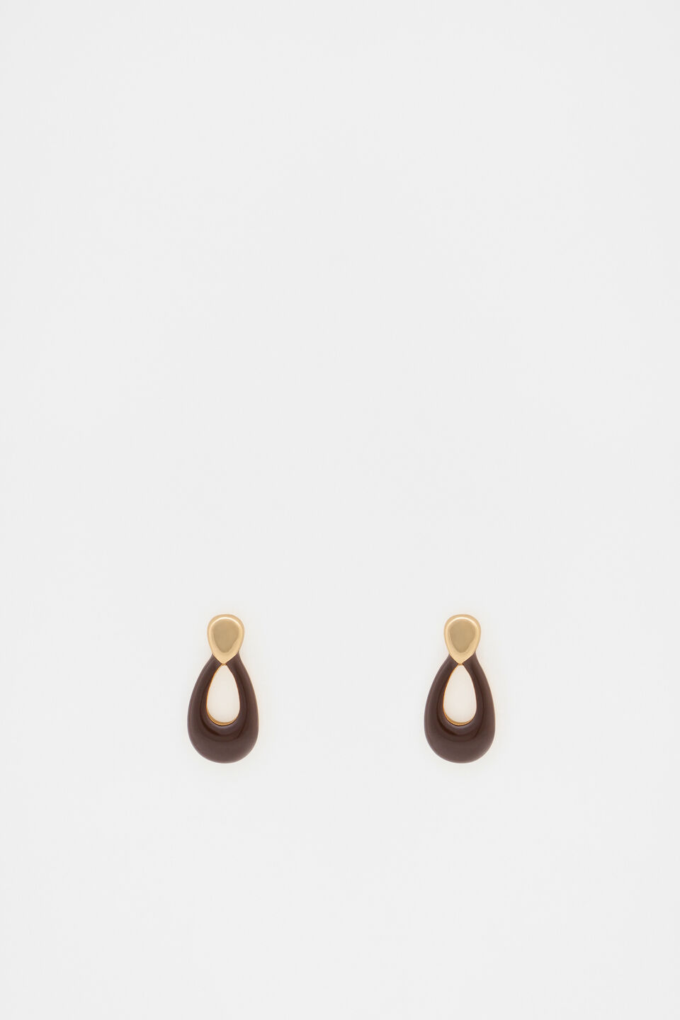 Enamel Small Drop Earring  Merlot
