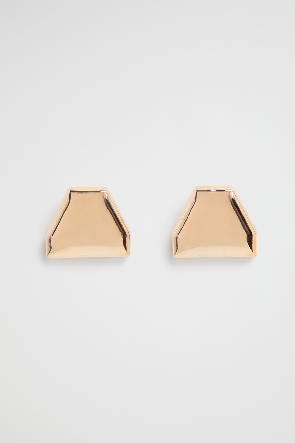 Large Link Stud  Gold