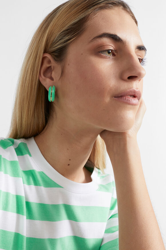 Resin Tubular Hoop  Key Lime Resin Tubular Hoop  Key Lime  hi-res