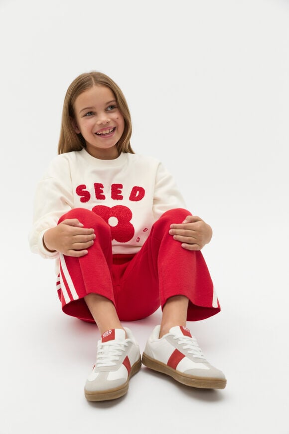 Colourblock Sneaker  White Red Colourblock Sneaker  White Red  hi-res