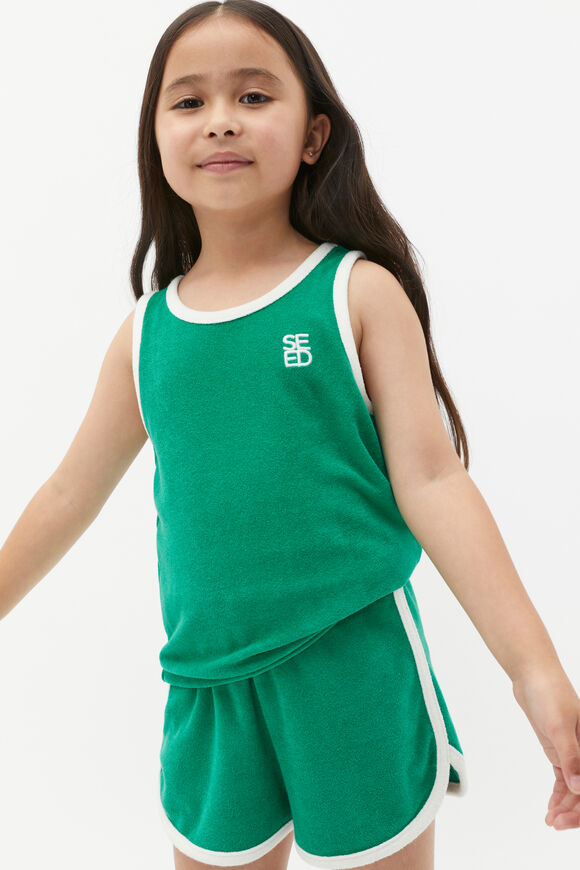 Terry Logo Tank  Tennis Green Terry Logo Tank  Tennis Green  hi-res