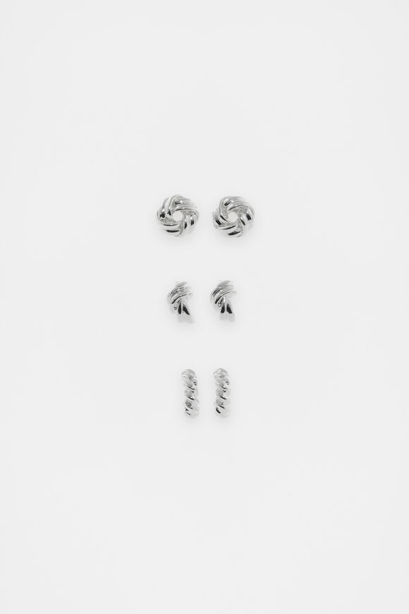 Looped Ear Pack  Silver Looped Ear Pack  Silver  hi-res