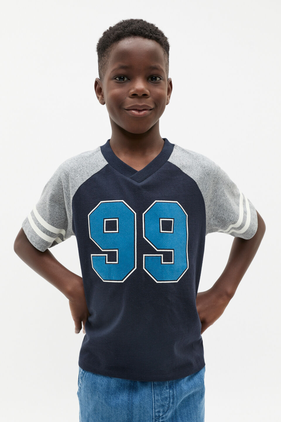 Retro Tee  Midnight Blue